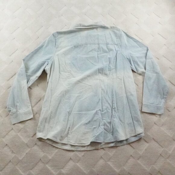 J. Jill Soft Blue Button Down Shirt - Picture 10 of 11